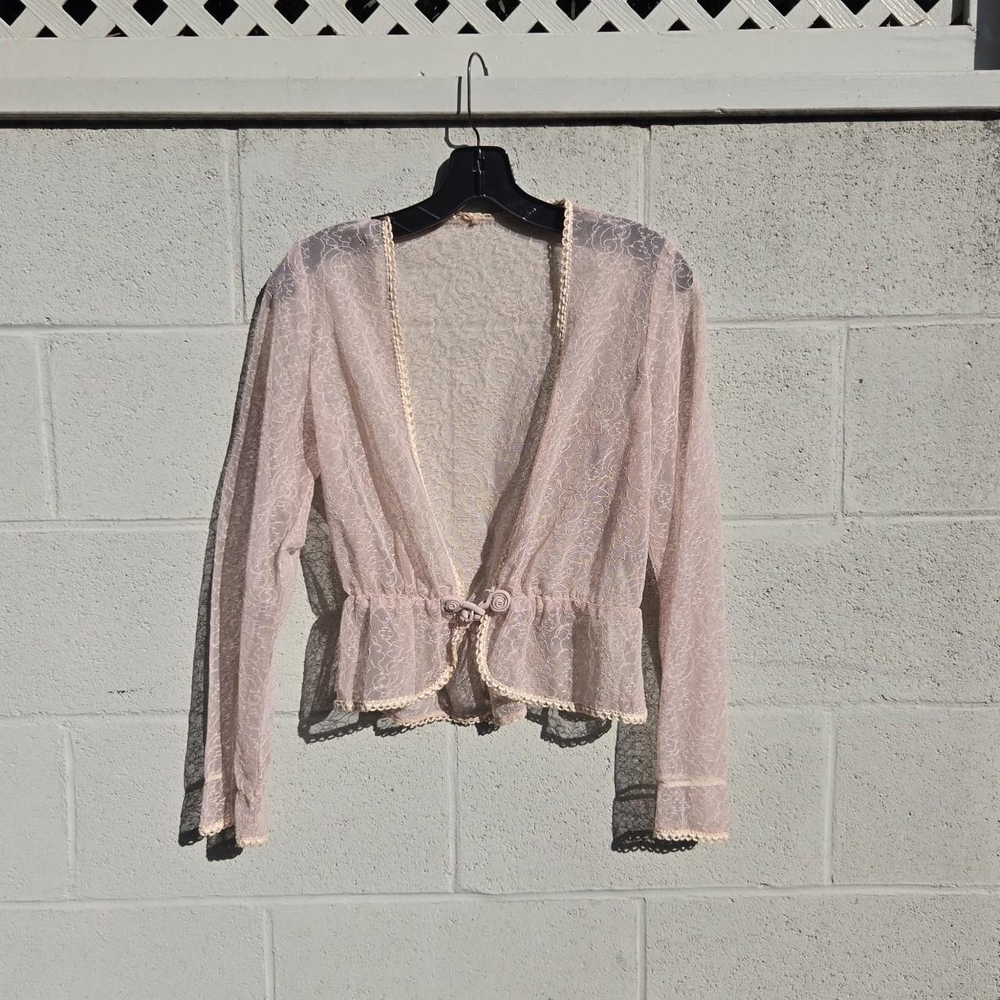 Sheer Lace Cardigan